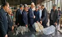 بازدید آقای دکترحسن‌نژاد، معاون وزیر در امورتولیدات دامی وزارت جهاد کشاورزی، از کارخانه صنایع ابریشم درصومعه سرا
